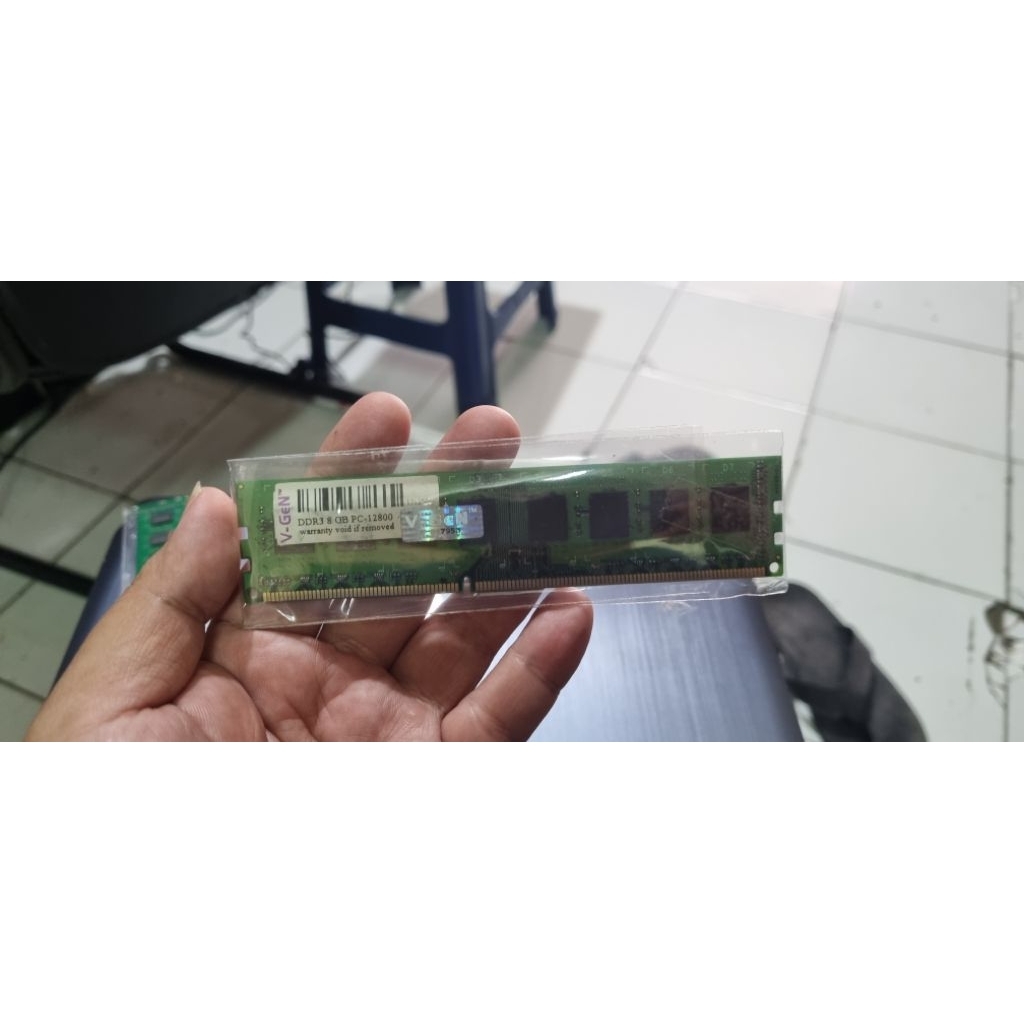 ram pc/komputer longdim vgen 8gb ddr3 pc12800 lifetime garansi vgen
