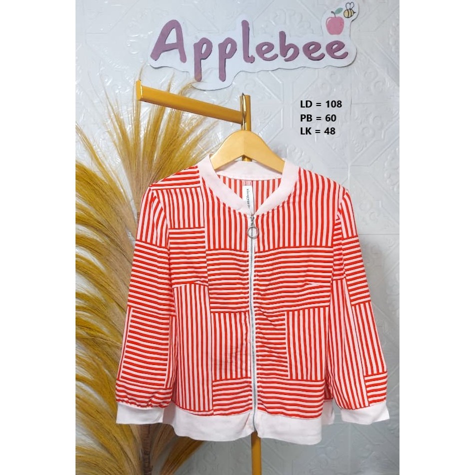 JAKET BOMBER SALUR MERAH PUTIH