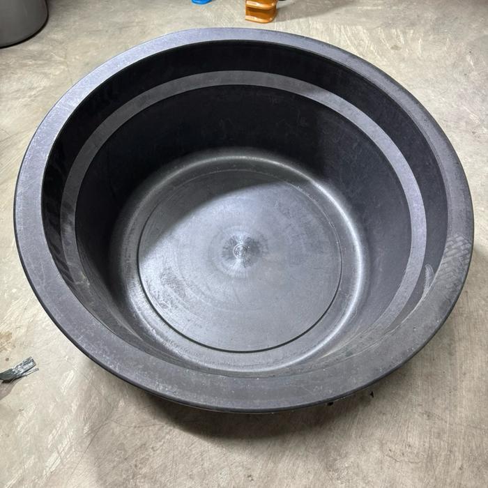 SAP Bak Mandi Air KARET Bulat Hitam Uk 35 JUMBO Anti Pecah Tebal Serbaguna Baskom Ember Karet Tebal