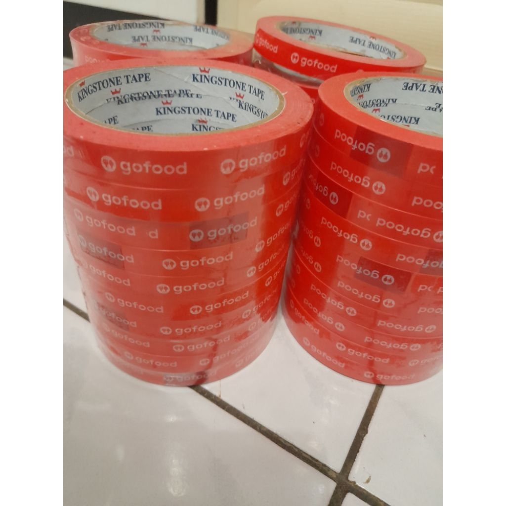 Lakban gofood/ isolasi makanan gofood