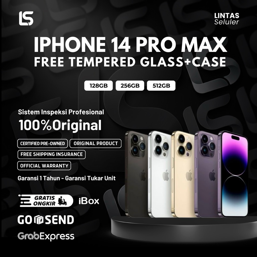 Apple iPhone 14 PRO MAX 128GB / 256GB / 512GB Garansi Resmi Indonesia Original Apple – Lintas Selule