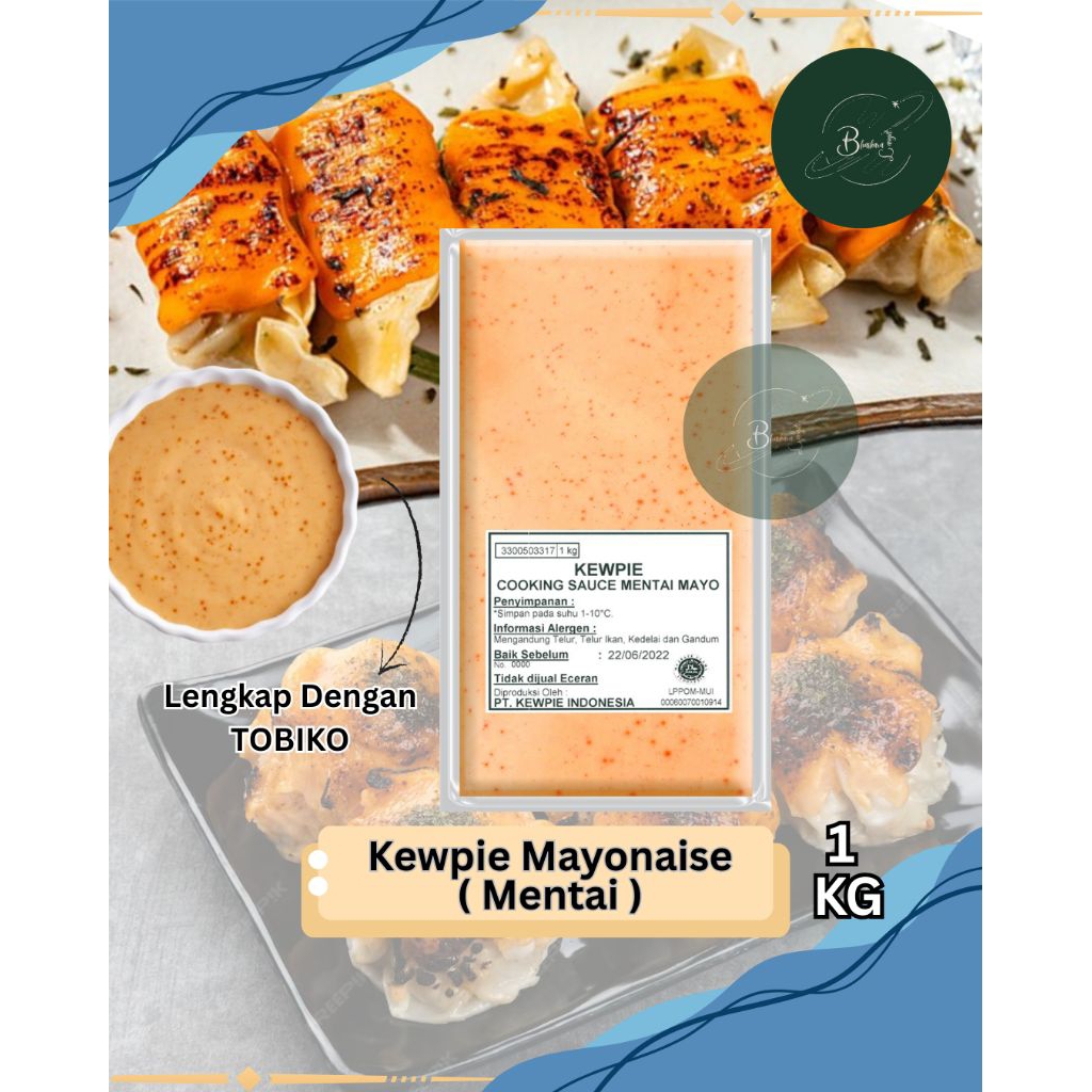 Kewpie Mentai Mayonaise/ Mayo /Mentai Mayo / Mayonaise jepang 1 kg