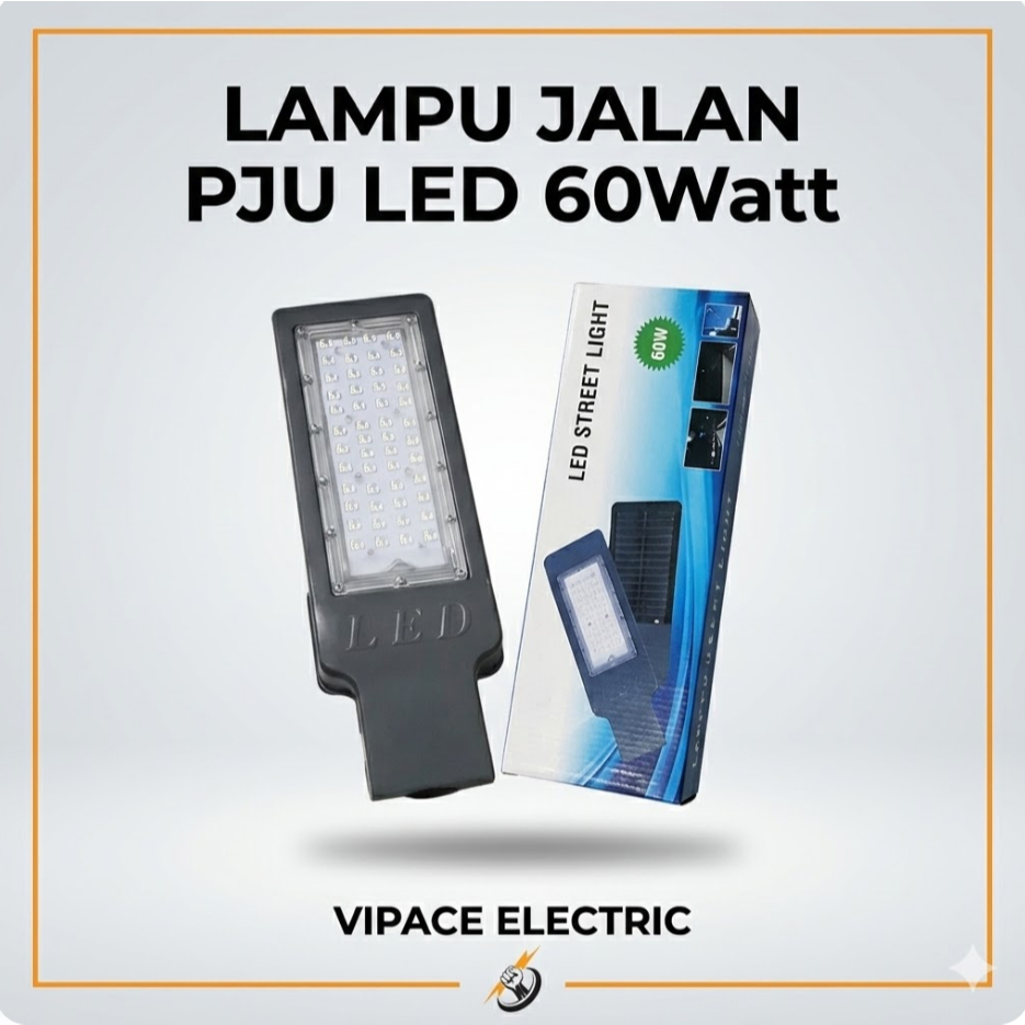 Lampu Jalan PJU LED 60 Watt EURUTION Street Light 220V Outdoor SNI