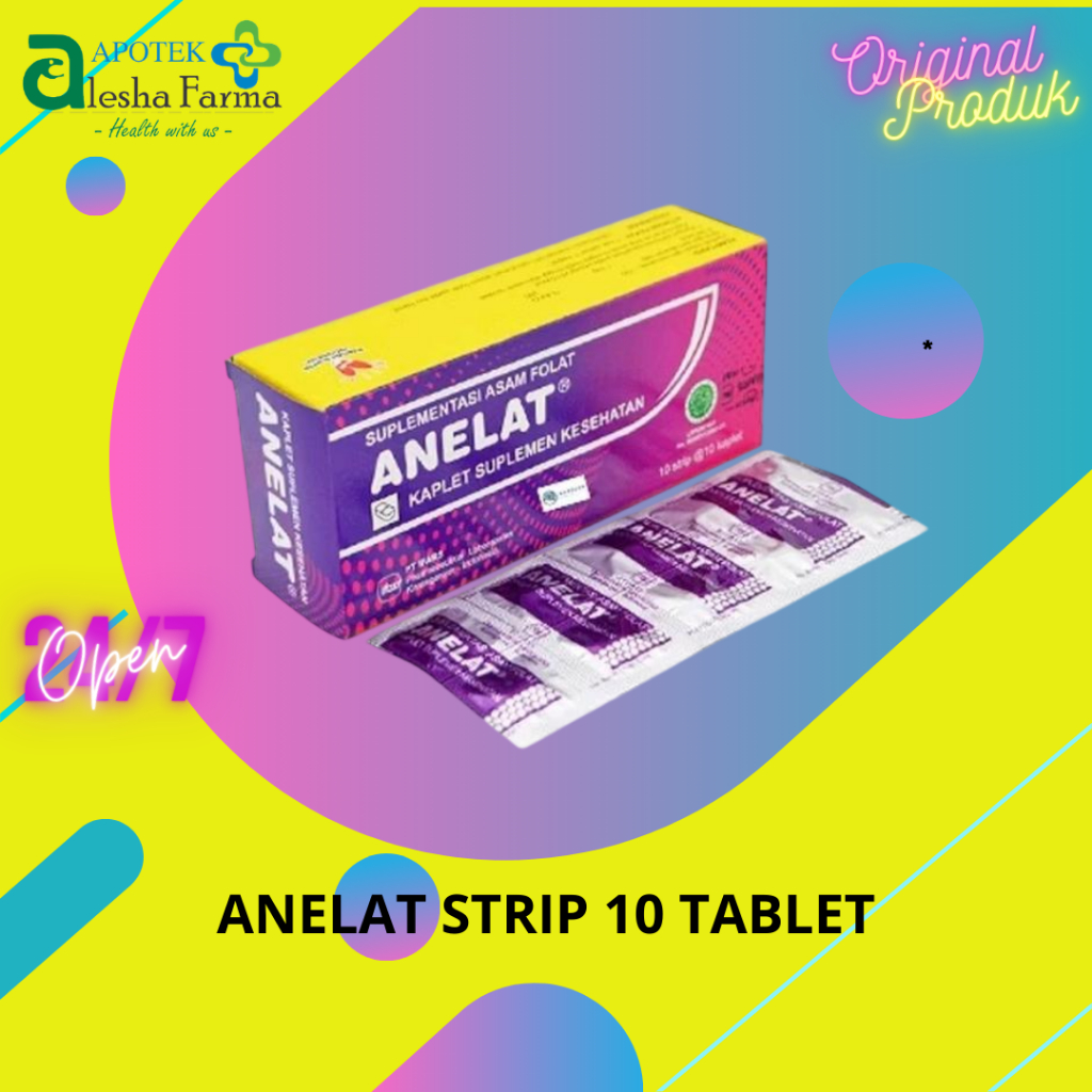 Anelat Strip 10 Tablet | Asam Folat