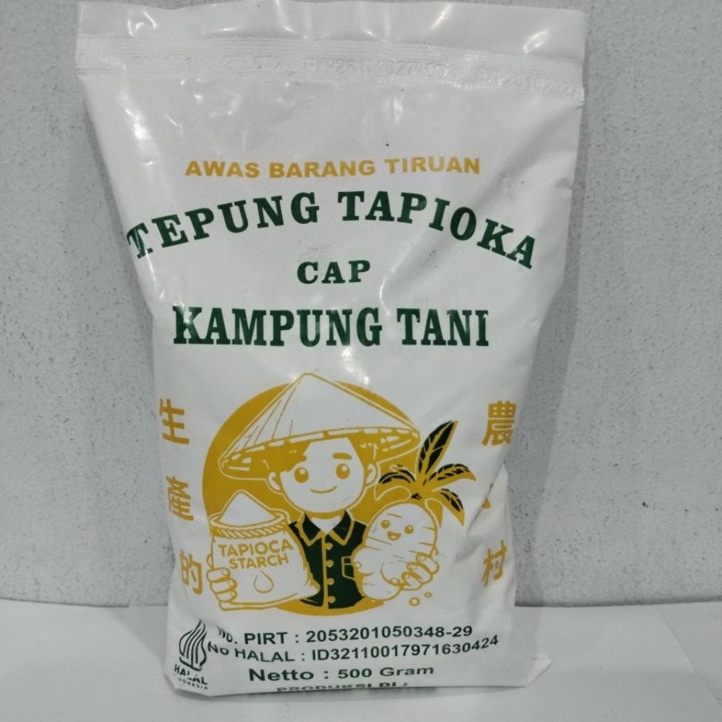 Tepung Tapioka cap kampung Tani berat 500 gram
