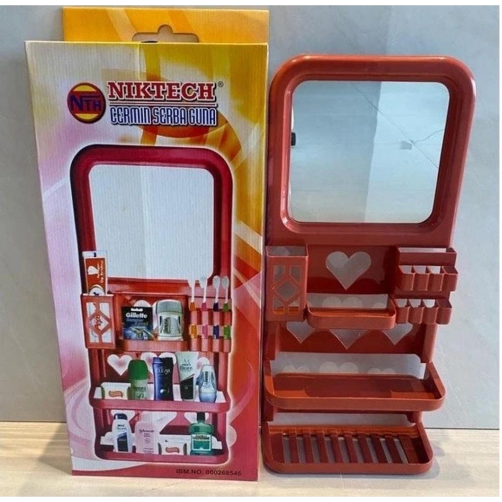 RAK SERBAGUNA/RAK KACA KAMAR MANDI/CERMIN KAMAR MANDI