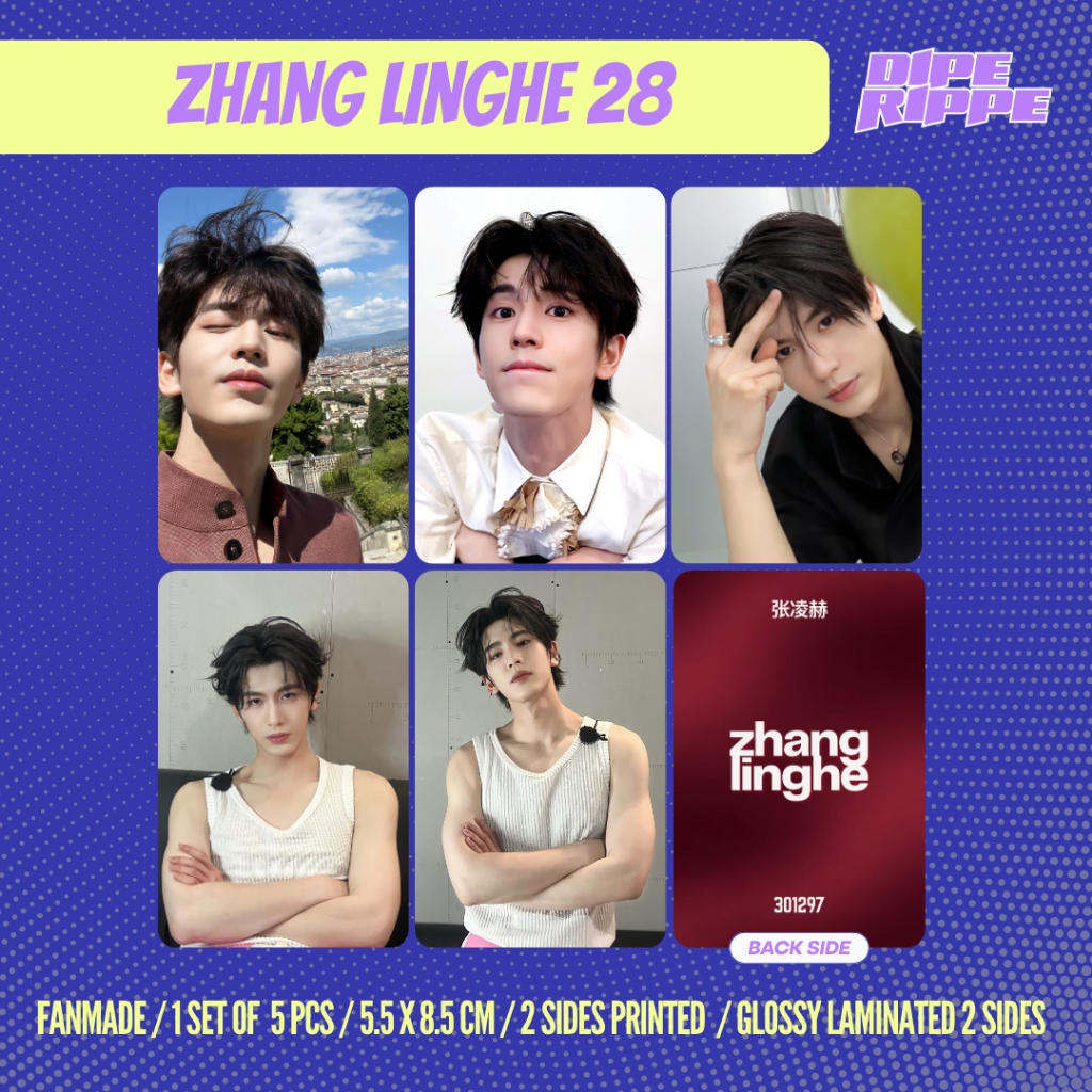 CDRAMA - [1 SET ISI 5 PCS] ZHANG LINGHE PHOTOCARD