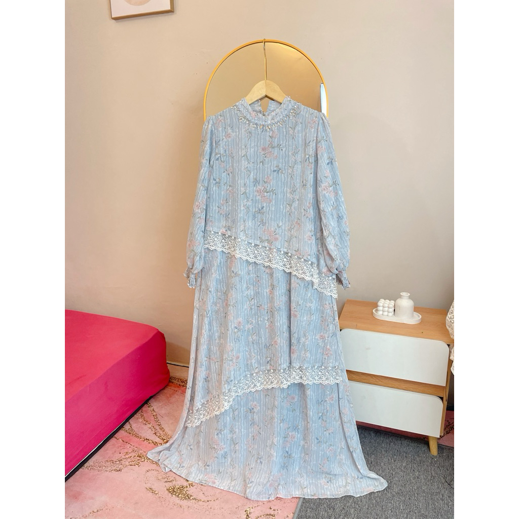 Lodira Dress Payet Lebaran | Gamis Raya