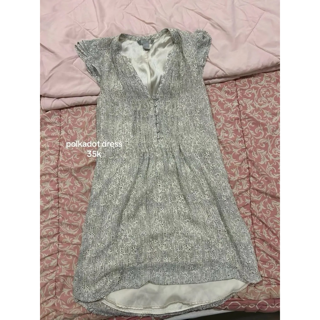 Preloved dress polkadot