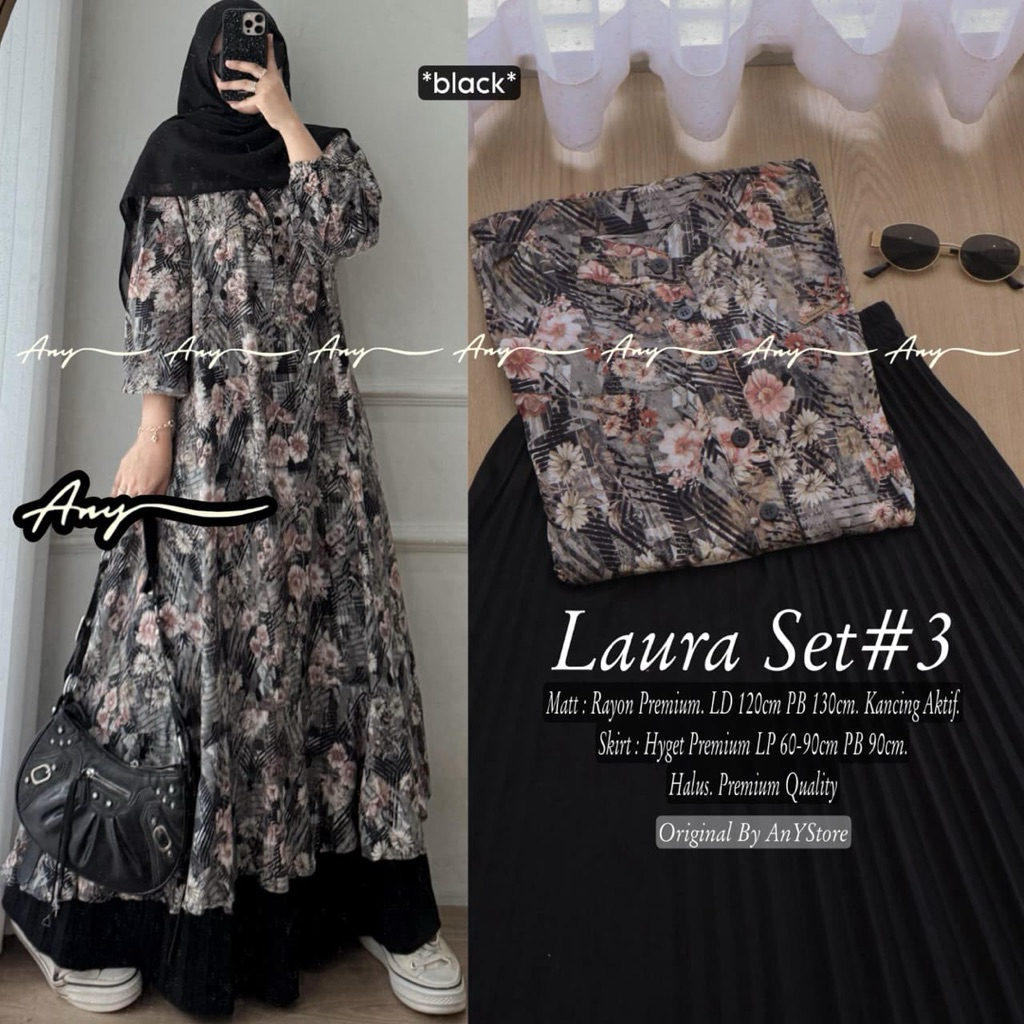 halifa setelan long tunic jumbo ld 130 ld 120 by A.N.Y dress renda long tunik oversize big size tuni