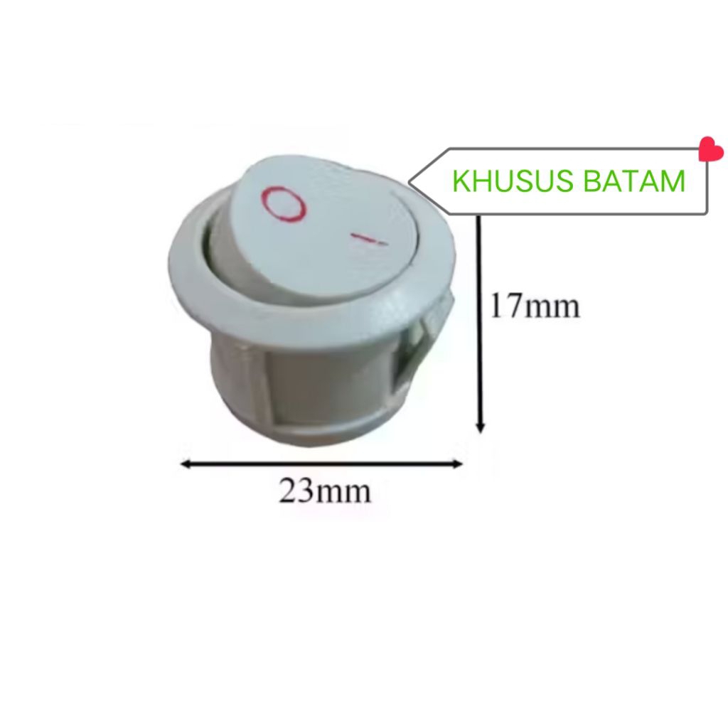 SAKLAR SWITCH ON OFF BULAT 2 PIN