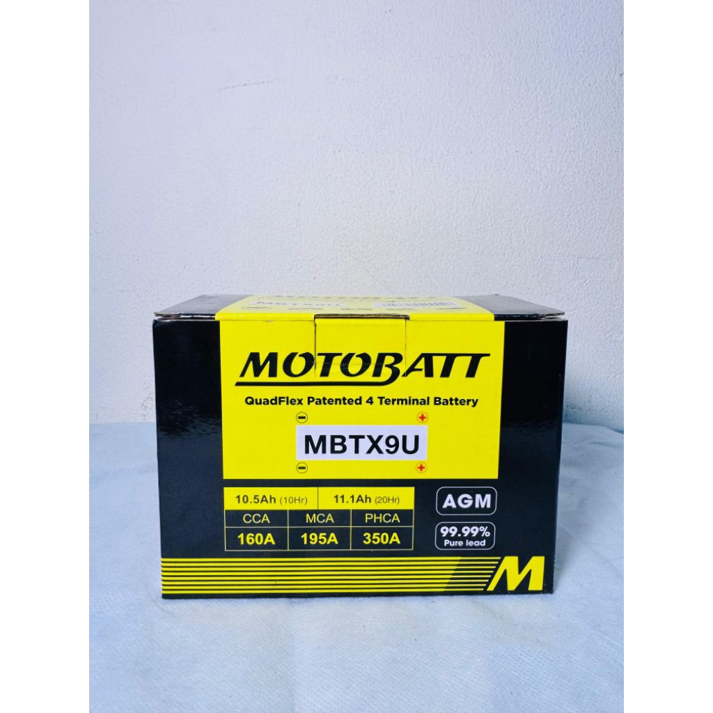 AKI MOTOR NINJA 250, ZX 6R, ZX 636 (MBTX9U MOTOBATT) 10.5AH - 12VOLT