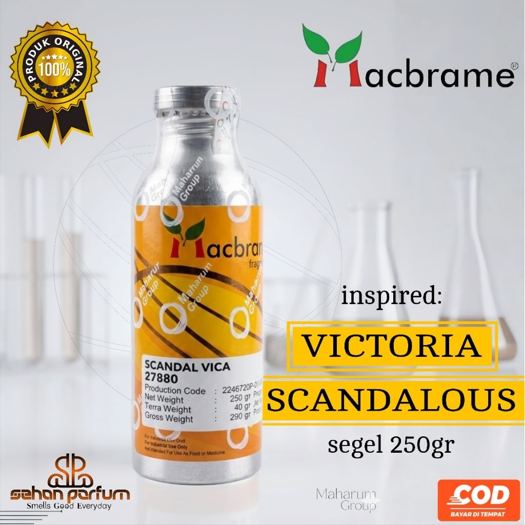 Bibit/biang parfum SCANDAL VICA kemasan segel pabrik 250gr by macbrame