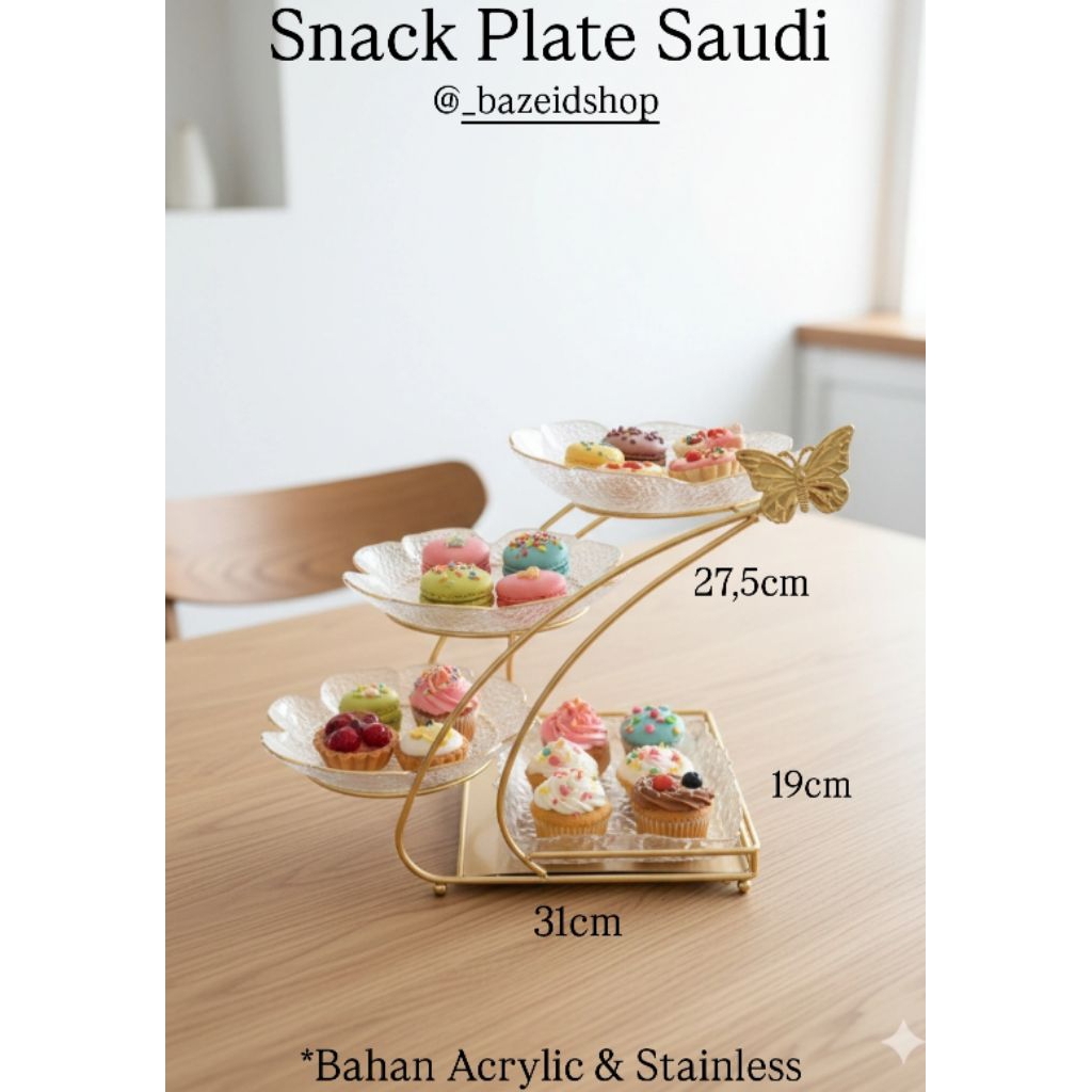 SNACK PLATE / TRAY SUSUN SAUDI / CAKE TRAY AESTHETIC