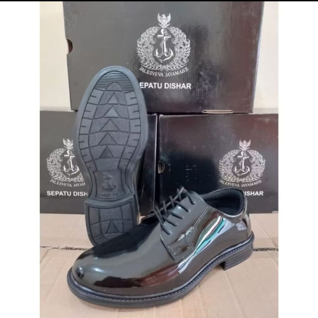 Sepatu Pdh Jatah TNI AL / Sepatu Dishar Rch TNI AL