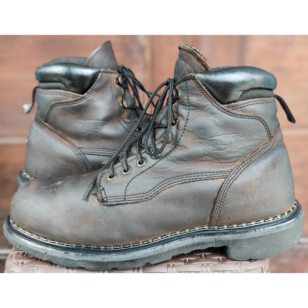 Red Wing 2206 Dynaforce Safety Steel Toe Boots Made in USA Sz 44 insol 28.5 D