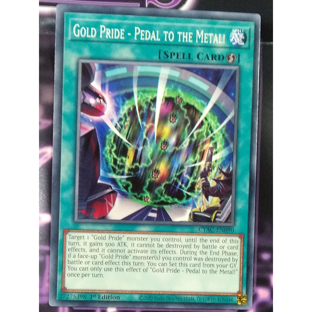 YuGiOh - Gold Pride - Pedal to the Metal (CYAC-EN090) - Common - Monster Card - Trading Card Game OR