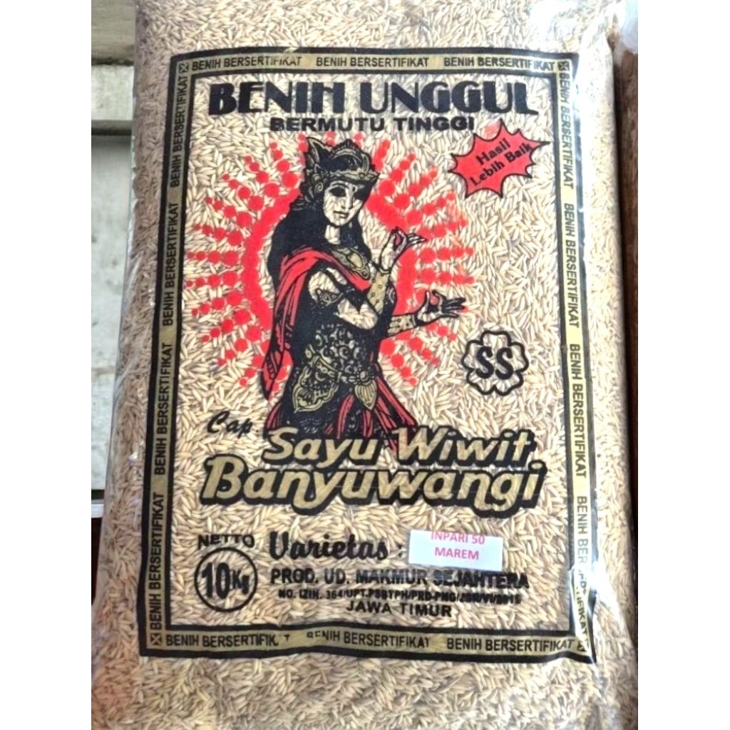 Benih Padi Inpari 50 Marem kemasan 10kg tahan hama dan penyakit