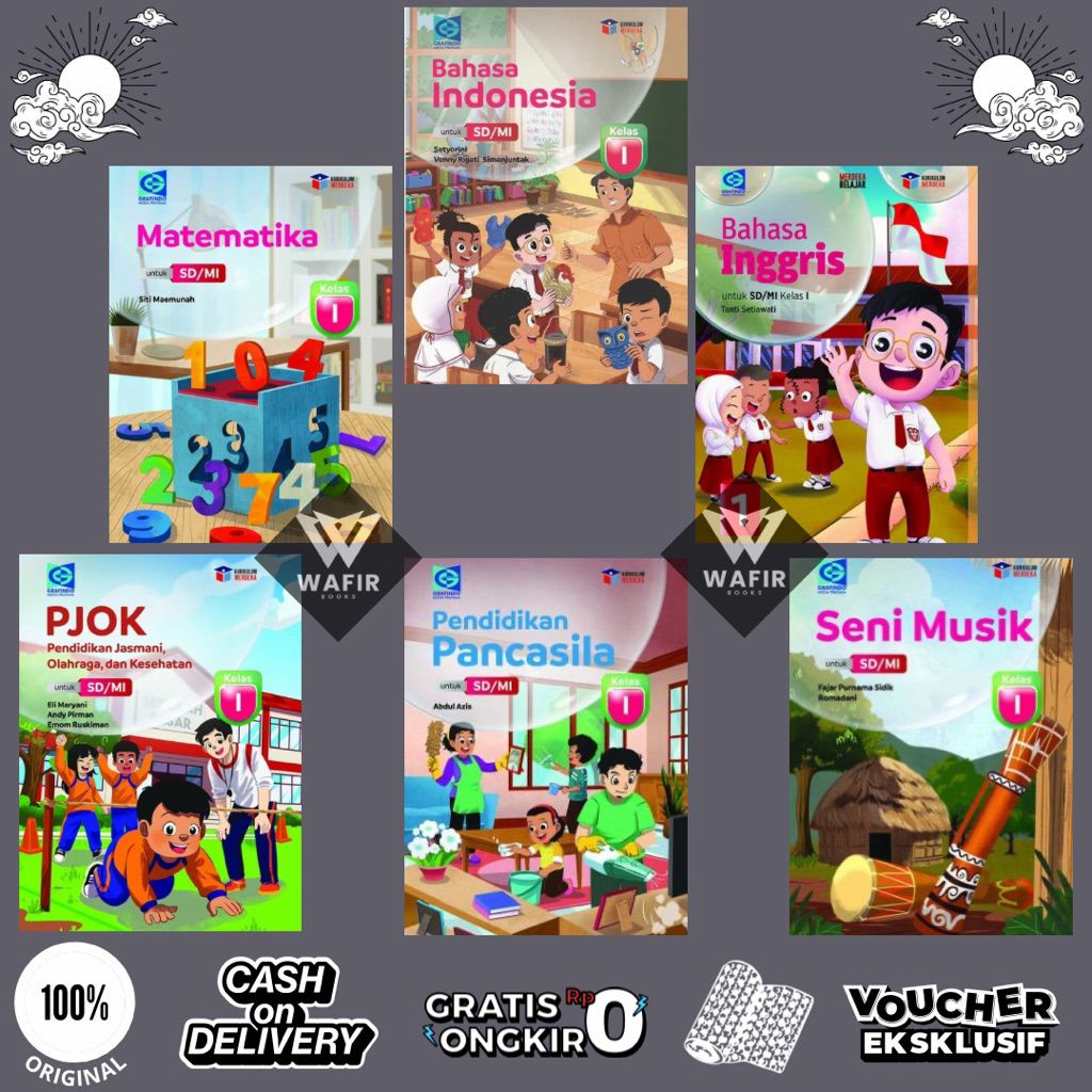 Buku Grafindo kelas 1 SD/MI Kurikulum Merdeka Penerbit Grafindo Media Pratama