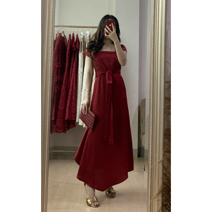 POSHTURE - Riku Dress in Maroon