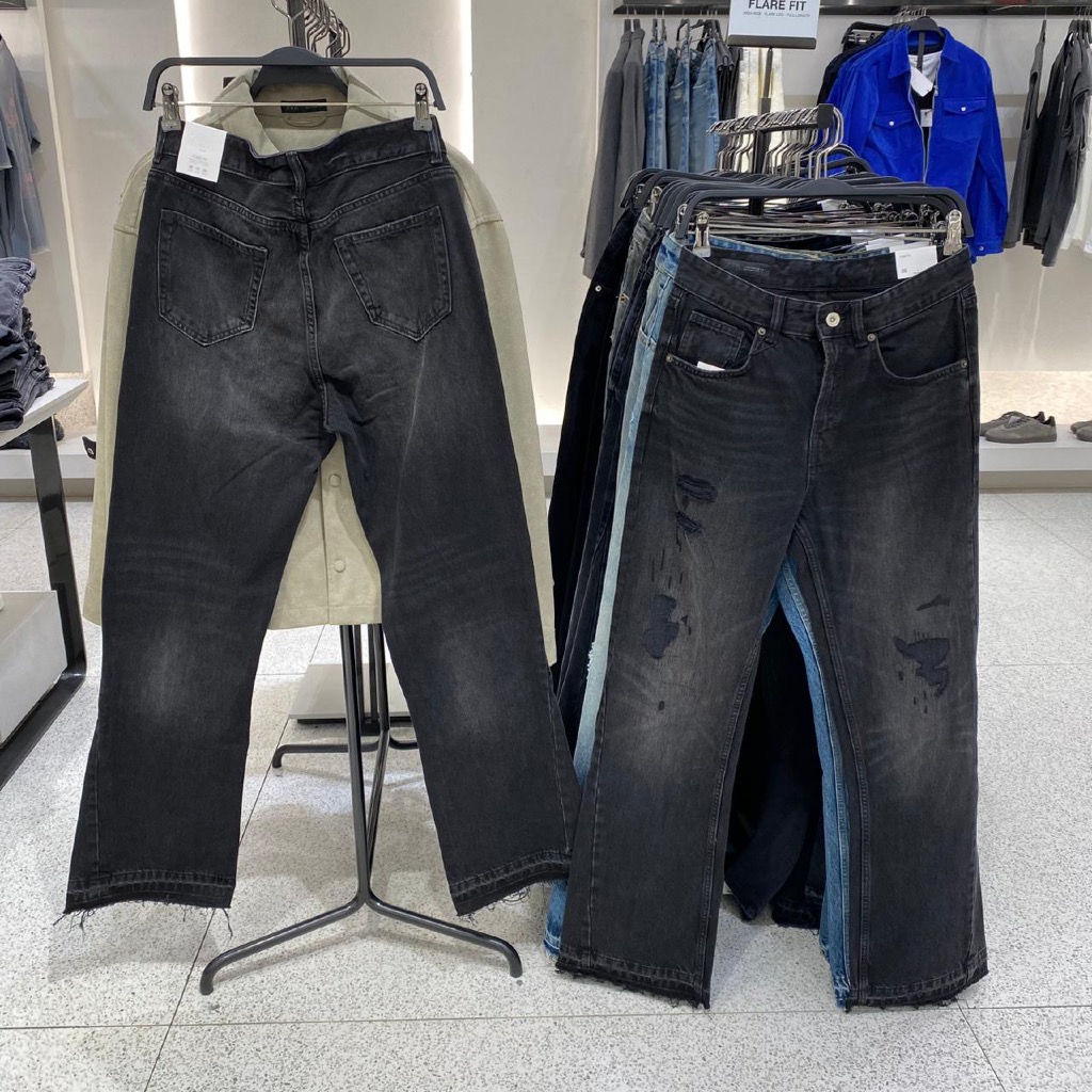 Jastipp. Flare Ripped Jeans Zara (Man)