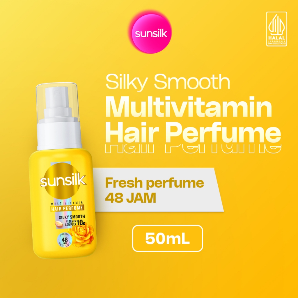Sunsilk Multivitamin Hair Perfume 50ml Hair Spray Vitamin Rambut untuk Rambut Wangi & Lembut [TIDAK 