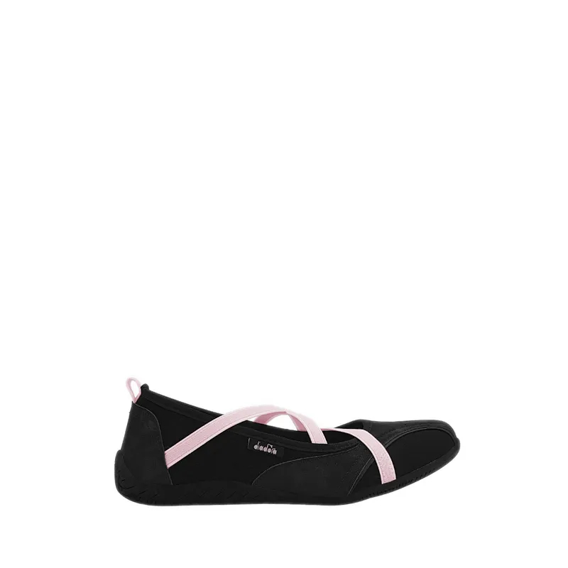 Diadora Purlie Ballerina Sneakers Shoes Black Pink - Original