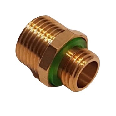 Konektor Nepel Reducer 18mm ke 14mm Male Female Kuningan drat Luar dan Dalam 18 MM ke 14 MM