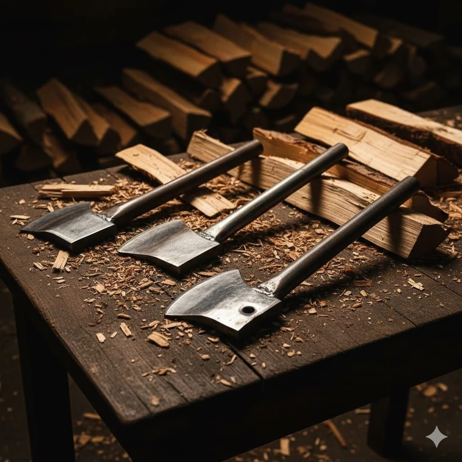 Kapak Potong Belah Kayu Kapak Baja Per Mobil Asli Super Tebal Dan Kuat Kapak Baja Finishing Putih