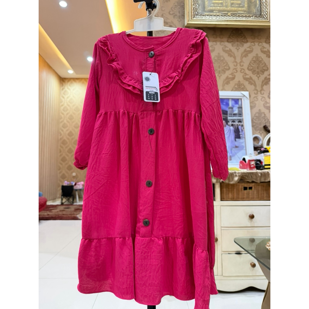 Sale gamis anak crinkle airflow