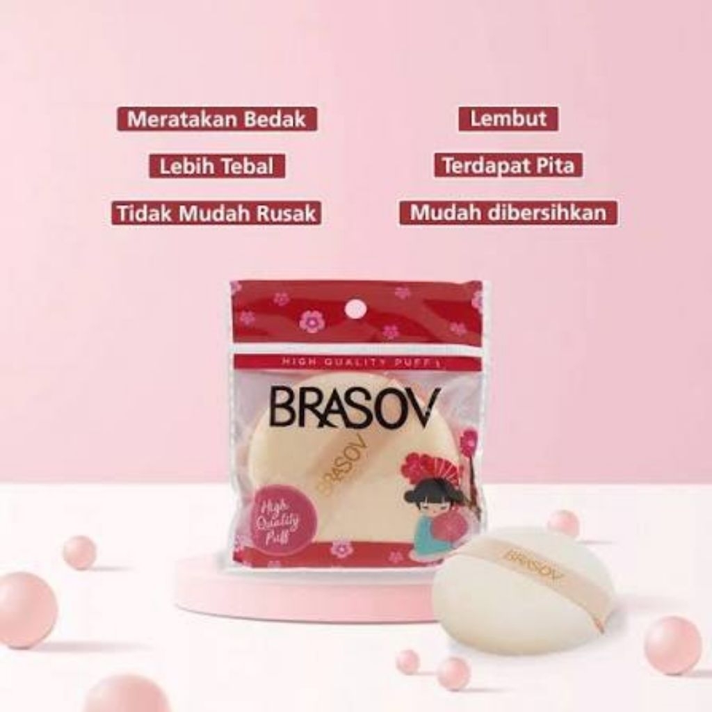 [LARIDE BEAUTY] BRASOV SPONS BEDAK BULAT - SPONS PITA BESAR - PUFF BEDAK