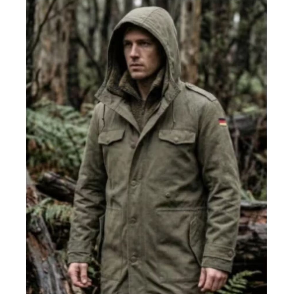 New German OG Hooded Military Parka X M65 M51 Og107 Camo Alpha Industries Buzz Rickson's