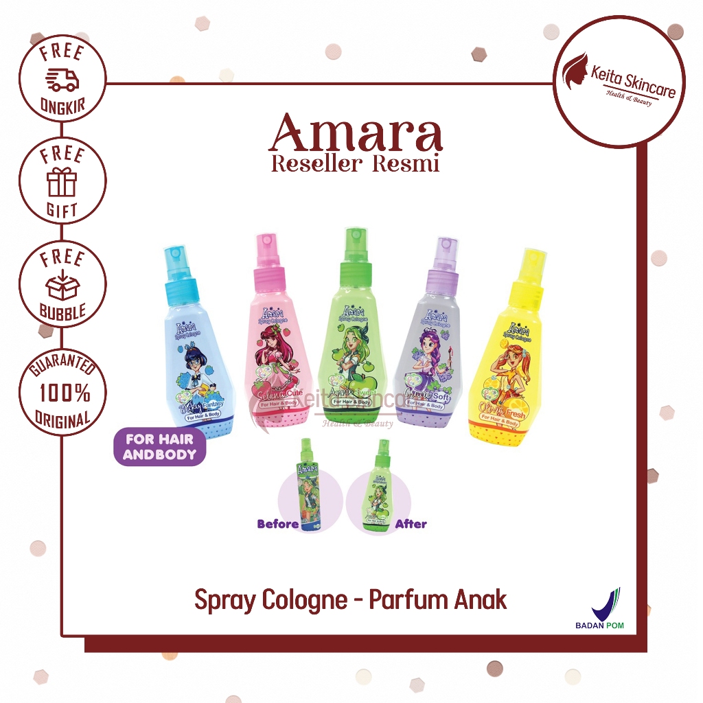 AMARA Spray Cologne / Parfum Anak / Cologne Anak PURBASARI