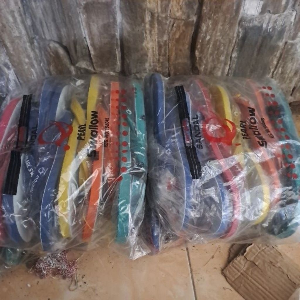 1 lusin Swallow pearl SERI Sendal jepit sandal japit swallow anti slip 12 pasang