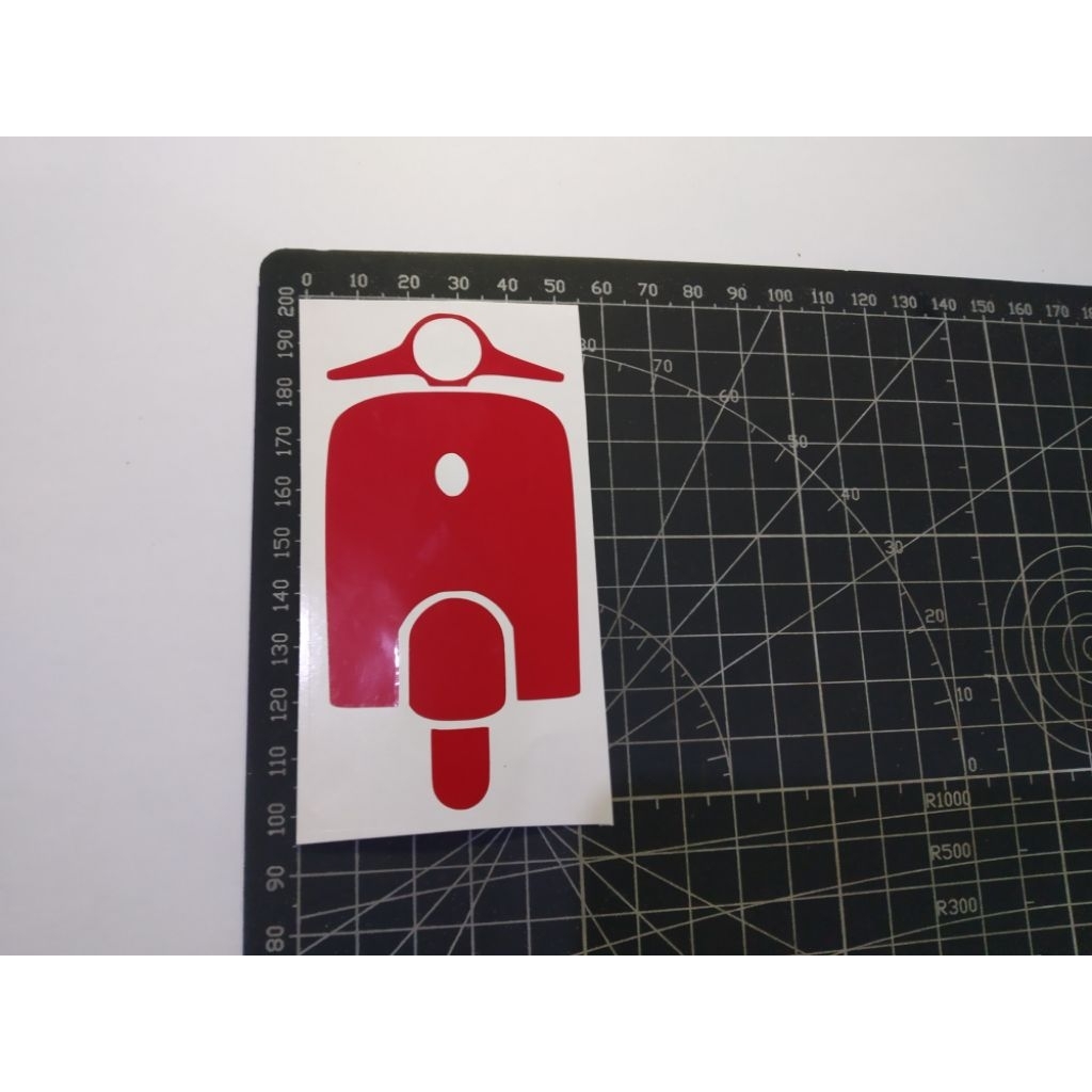 stiker cutting vespa