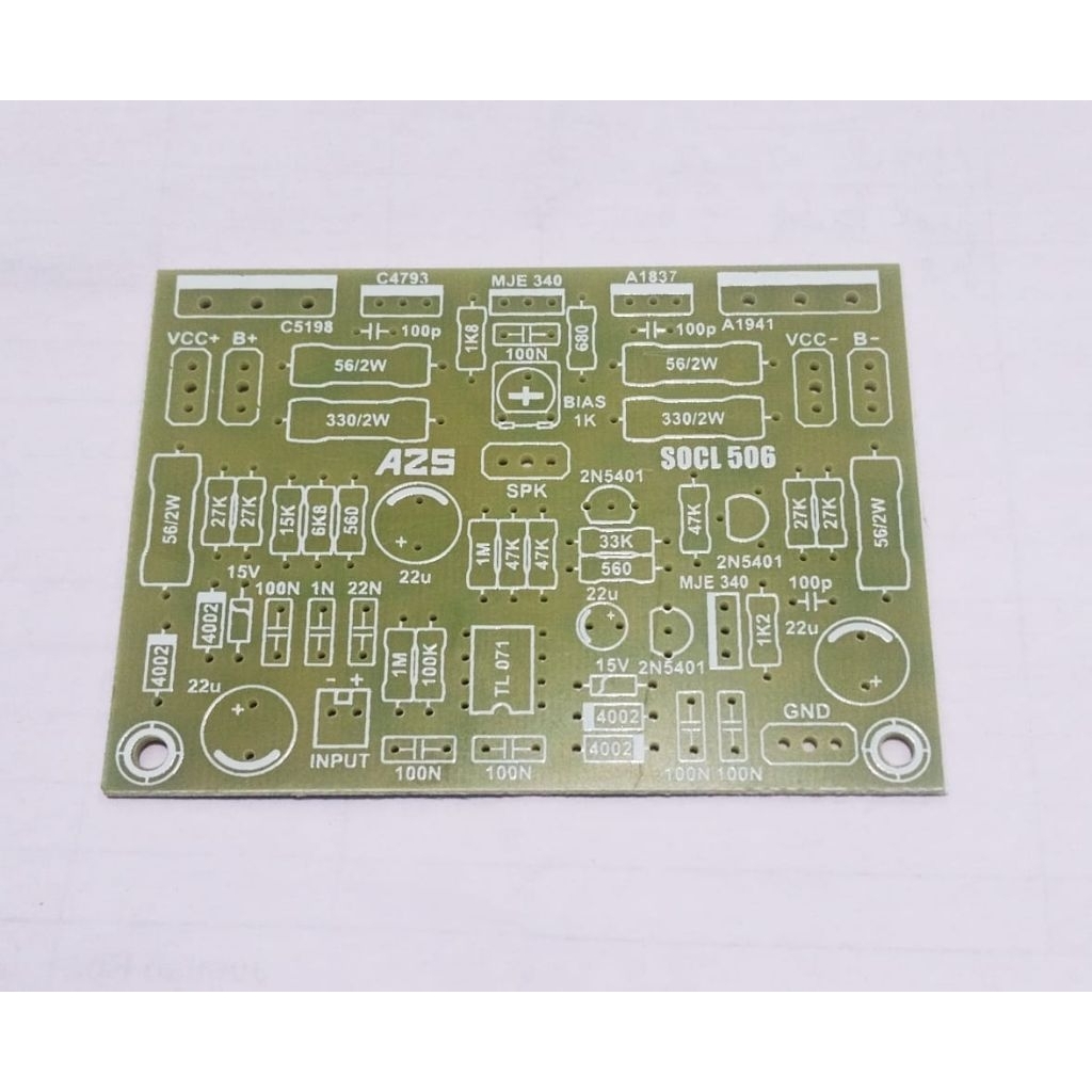 PCB SOCL 506 TEF Bias Servo Fiber FR4