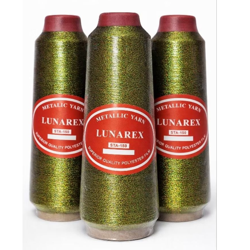 Benang Bordir Lunarex Metalik Warna Emas Kodok