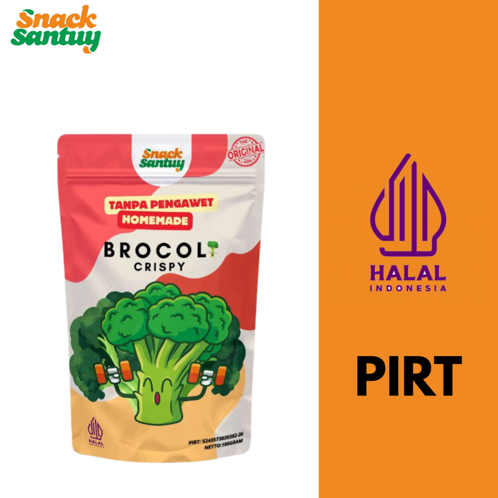 SNACK SANTUY Keripik Brokoli Crispy 50 gram