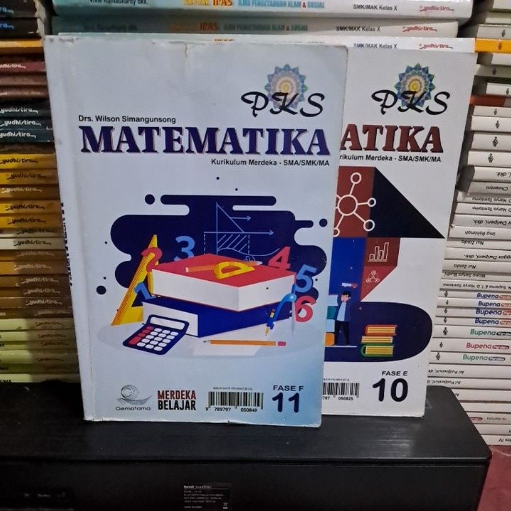 buku bekas ori kurikulum merdeka MATEMATIKA. PKS. UNTUK SMA /MA/SMK KELAS  10. 11. 12.  PKS