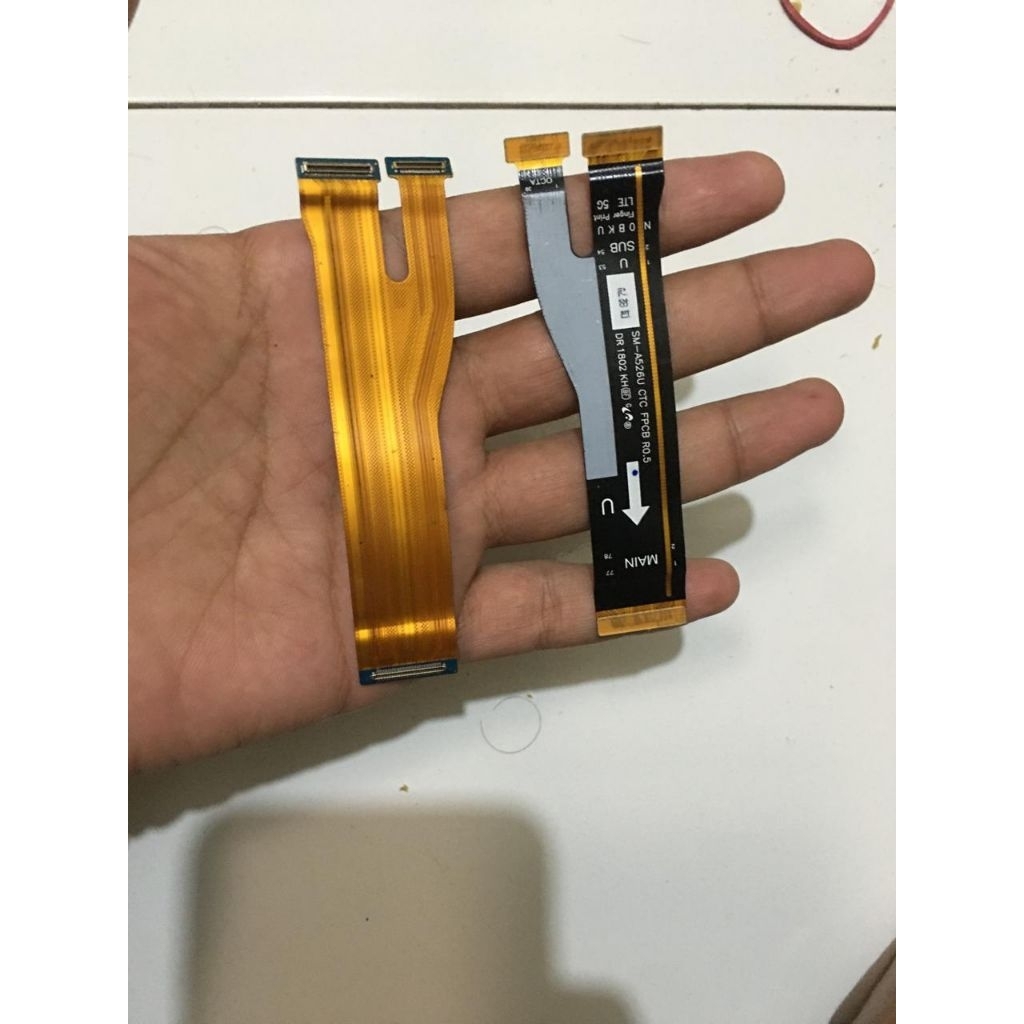 fleksibel konektor tengah board belakang penghubung cas charger samsung a52s ori copotan original