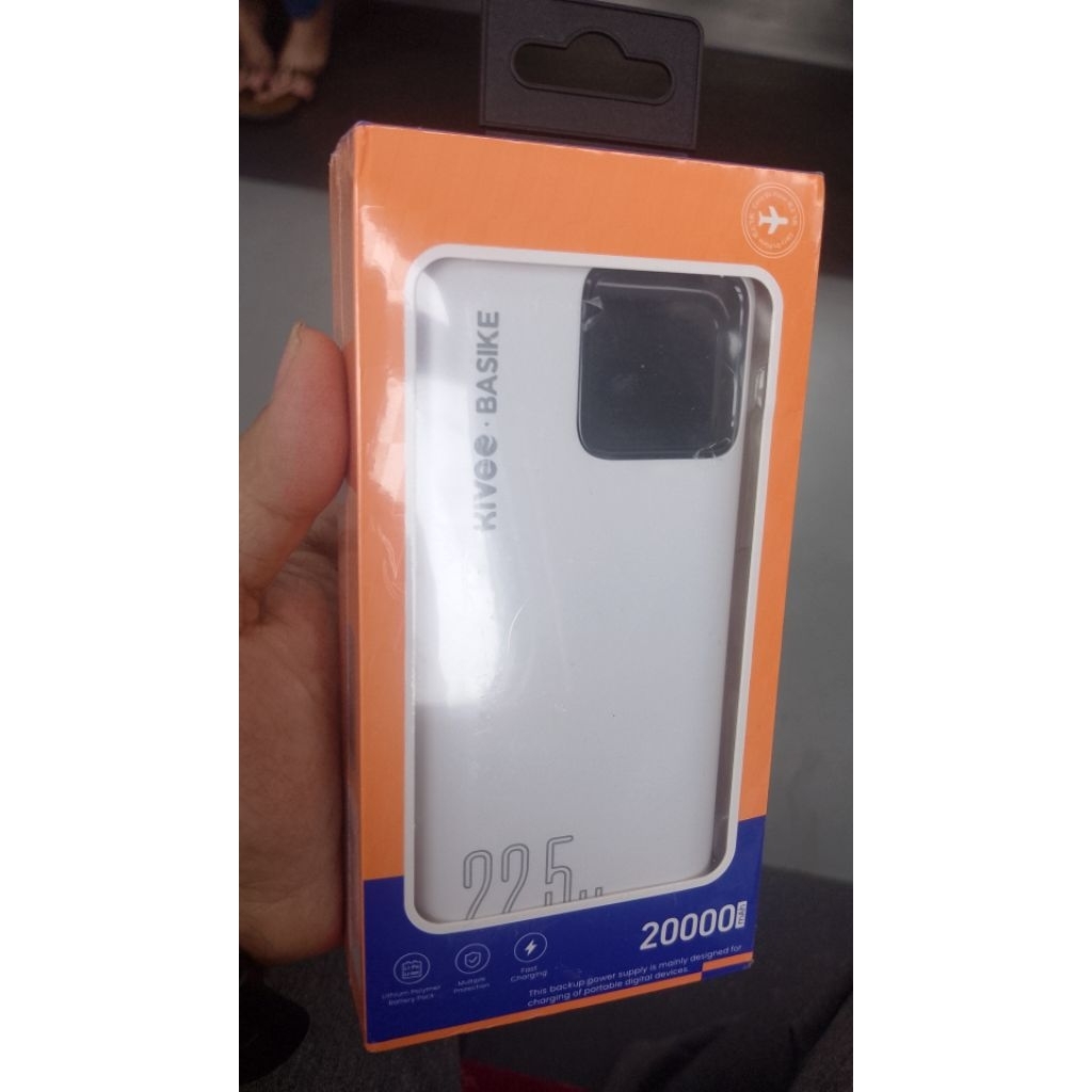 powerbank kivee x basike 20.000mah baru real capacity