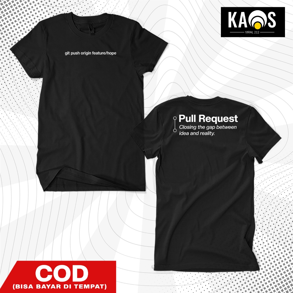 Baju Kaos Git Push Origin - Baju Kaos Programmer Keren Distro IT Coding