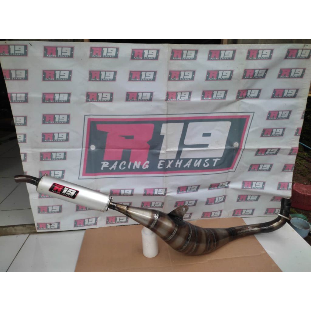 KNALPOT YAMAHA F1ZR / FIS R RACING ORIGINAL R19 EXHAUST TIPE KOLOJENGKING , BM POWER, BM KOBRA