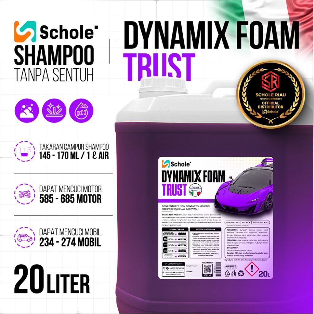 Dynamix Foam Trust 20 Liter - Touchless ShampooDynamix Foam Trust 20 Liter - Shampoo Tanpa Sentuh un