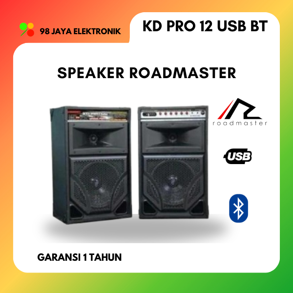 Speaker Aktif Roadmaster KD PRO 12 USB BT | KD PRO12 USB bluetooth 12 BT
