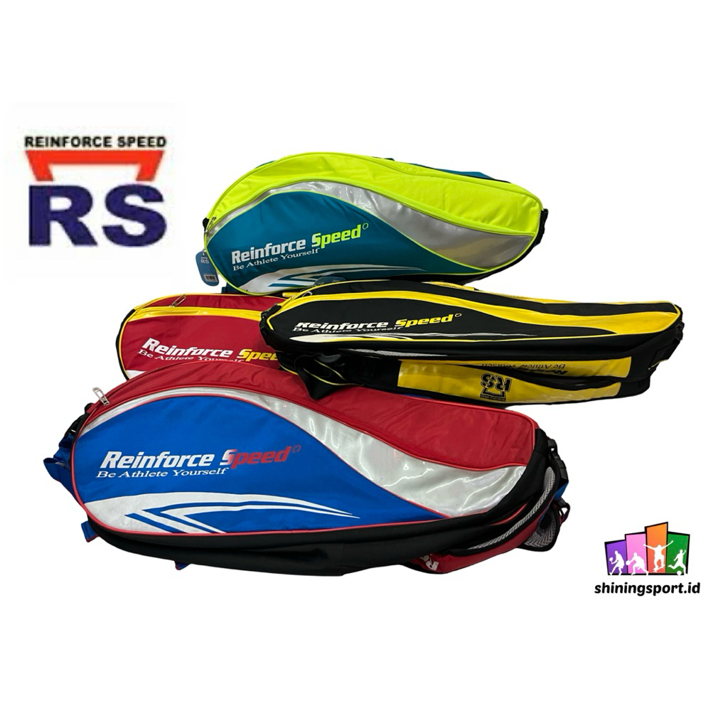 Tas Raket Badminton RS 2R Bahan Super Tebal Ransel Thermal Bag BT-6 Player 10 AF