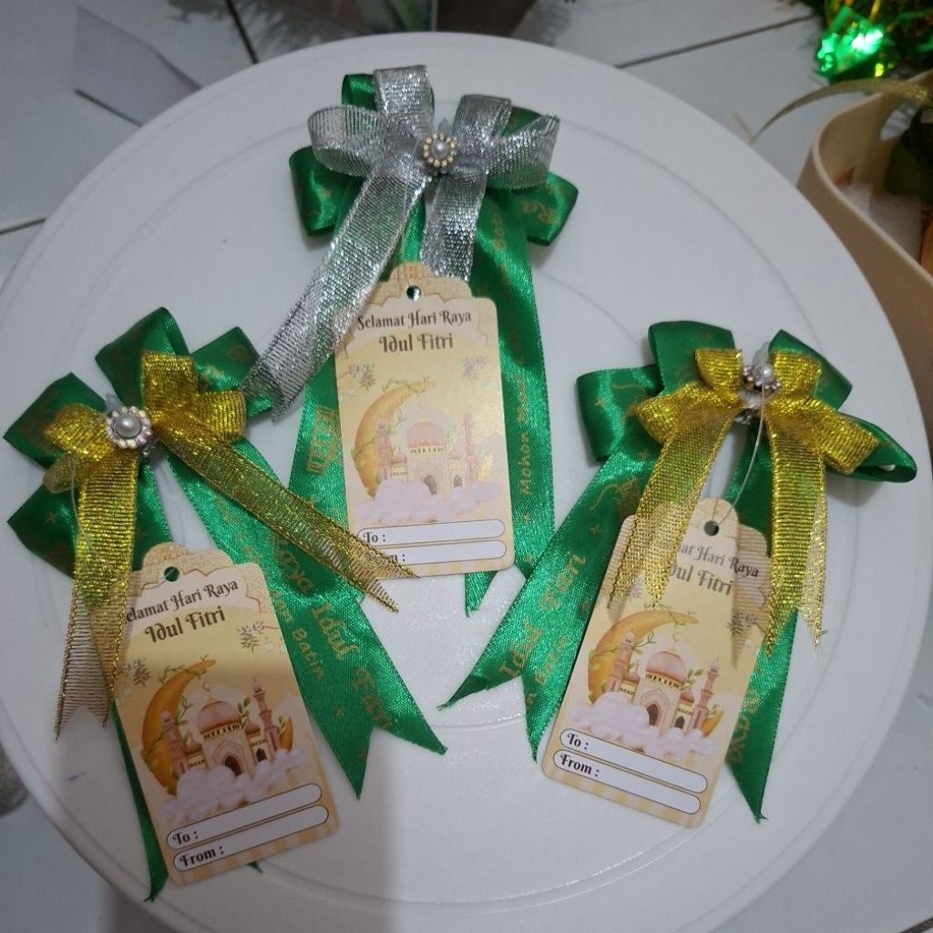 Pita Hampers / pita satin jadi,pita jadi siap pakai