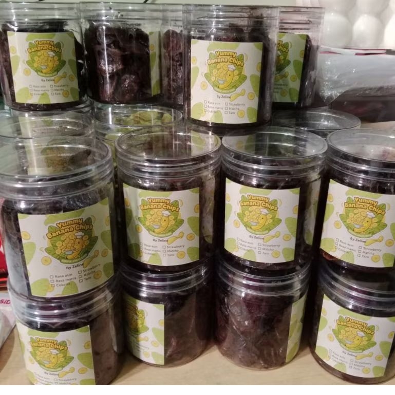 Keripik pisang lumer coklat matcha || keripik pisang coklat bubuk