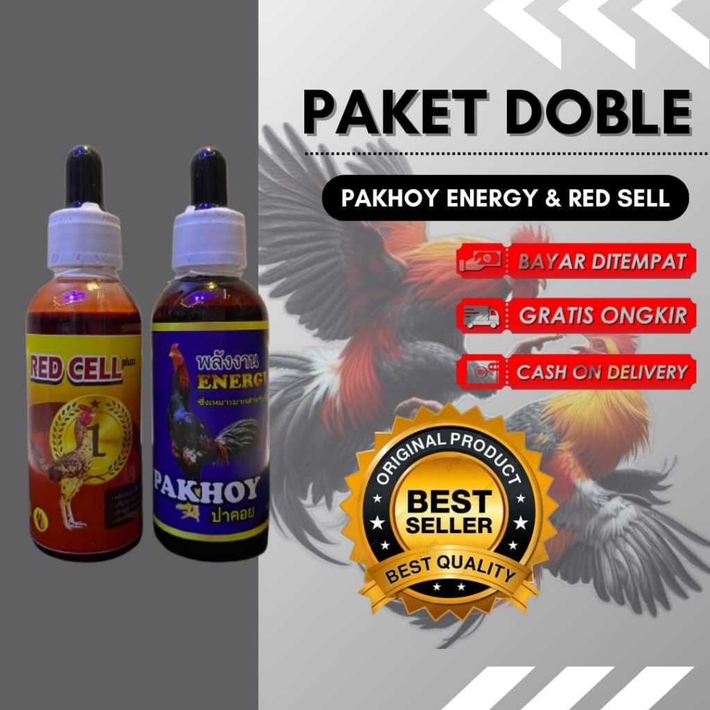 Paket Doble Pakhoy Energy & Red Cell Suplemen Ayam Kampung Original