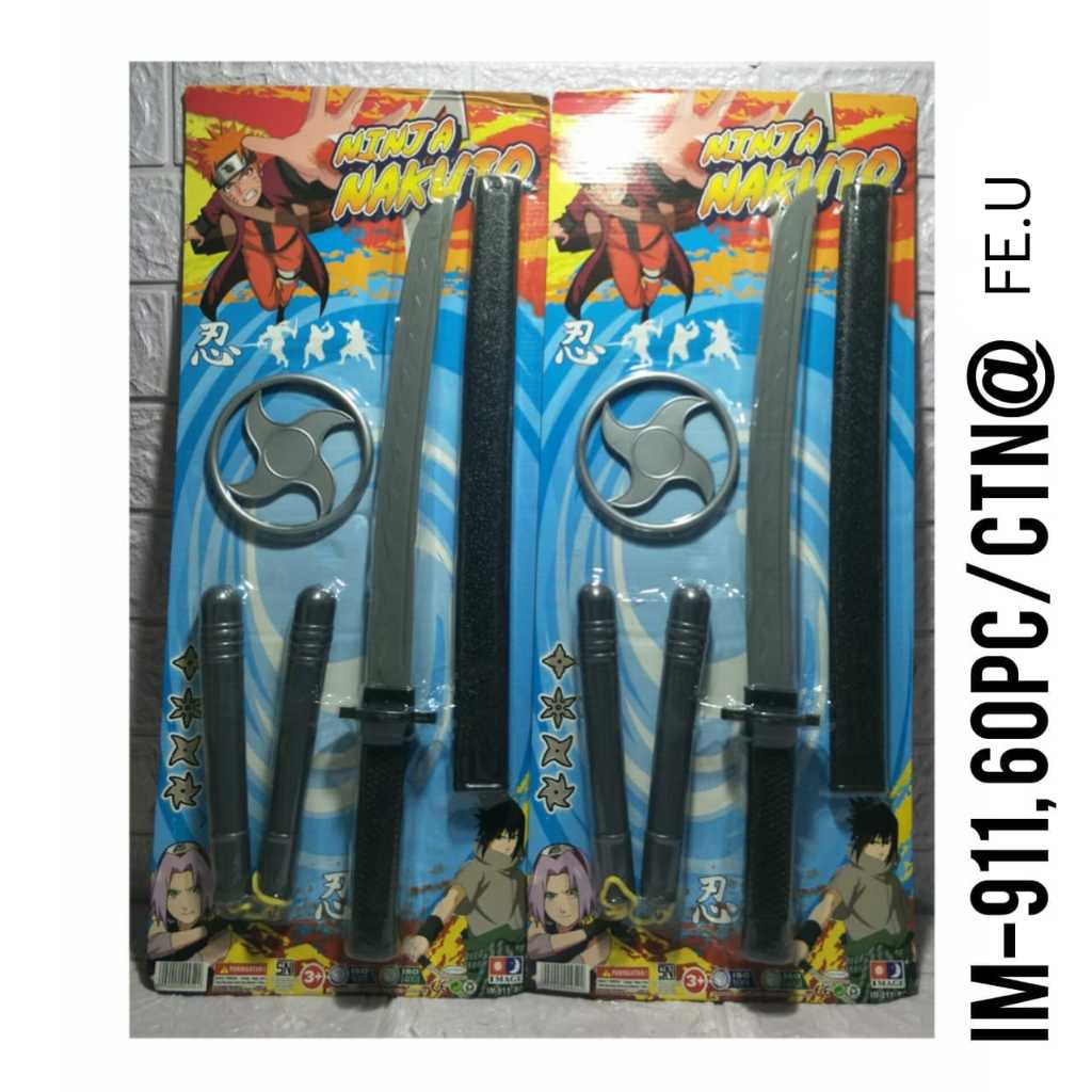 GOLDEN TOYS - MAINAN ANAK PEDANG NARUTO / MAINAN PEDANG KATANA / MAINAN ANAK PEDANG SAMURAI